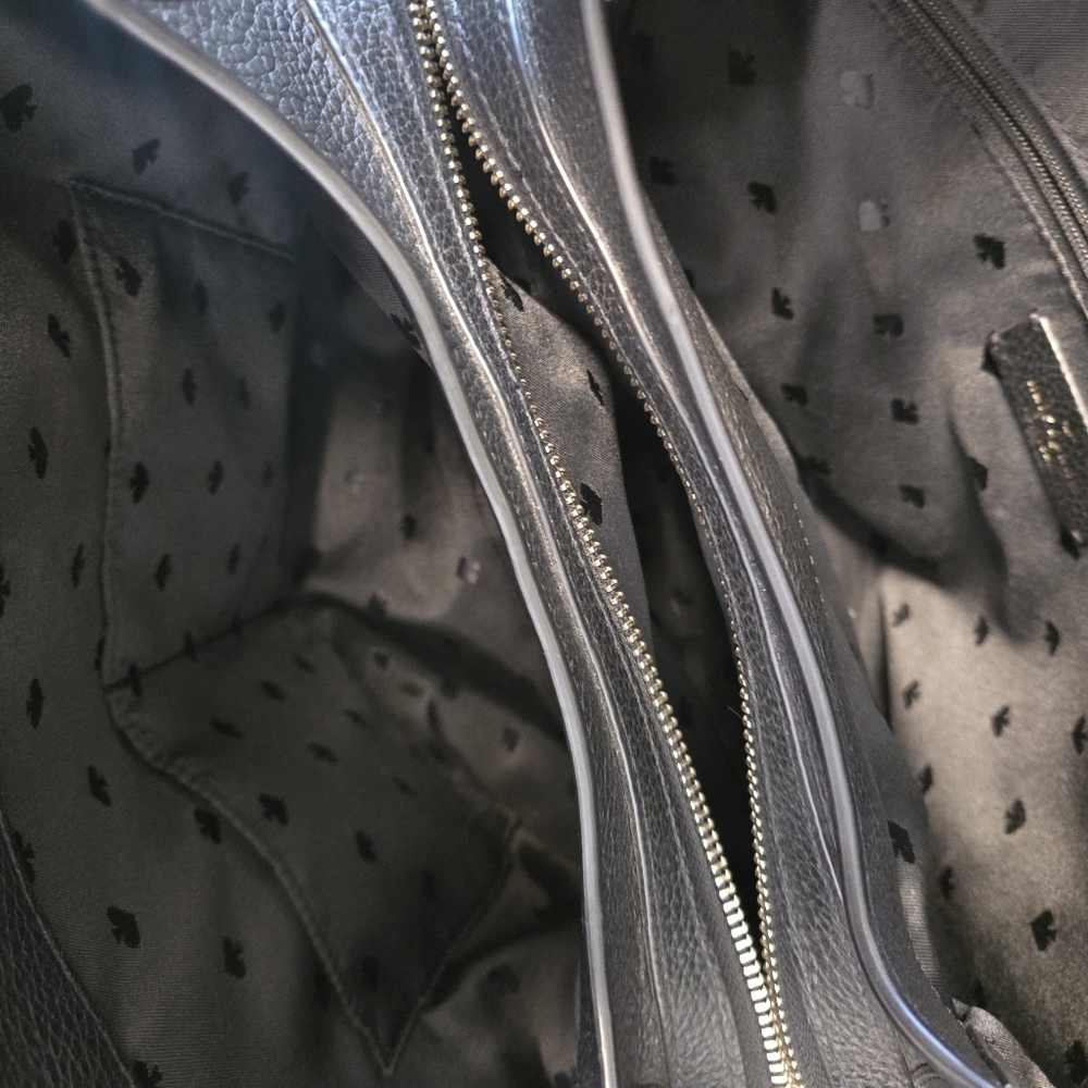 EUC Kate Spade Black Leather Shoulder Bag - Picture 7 of 11